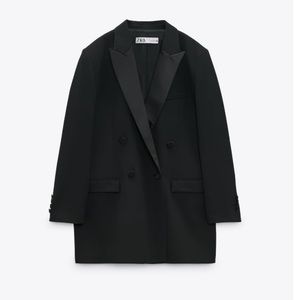 NEW! Zara Tonal Lapel Double Breasted Blazer